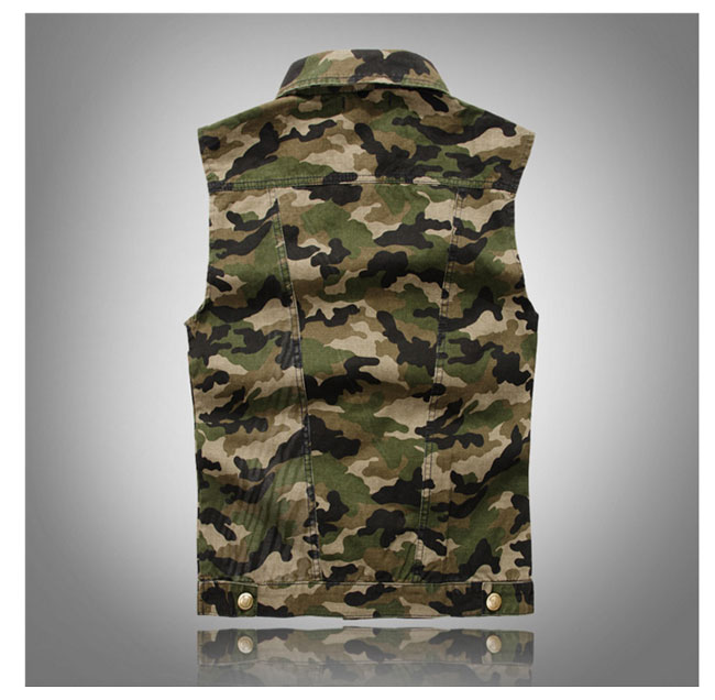 楽天市場】デニムベスト メンズ ジレベスト 迷彩柄 チョッキ