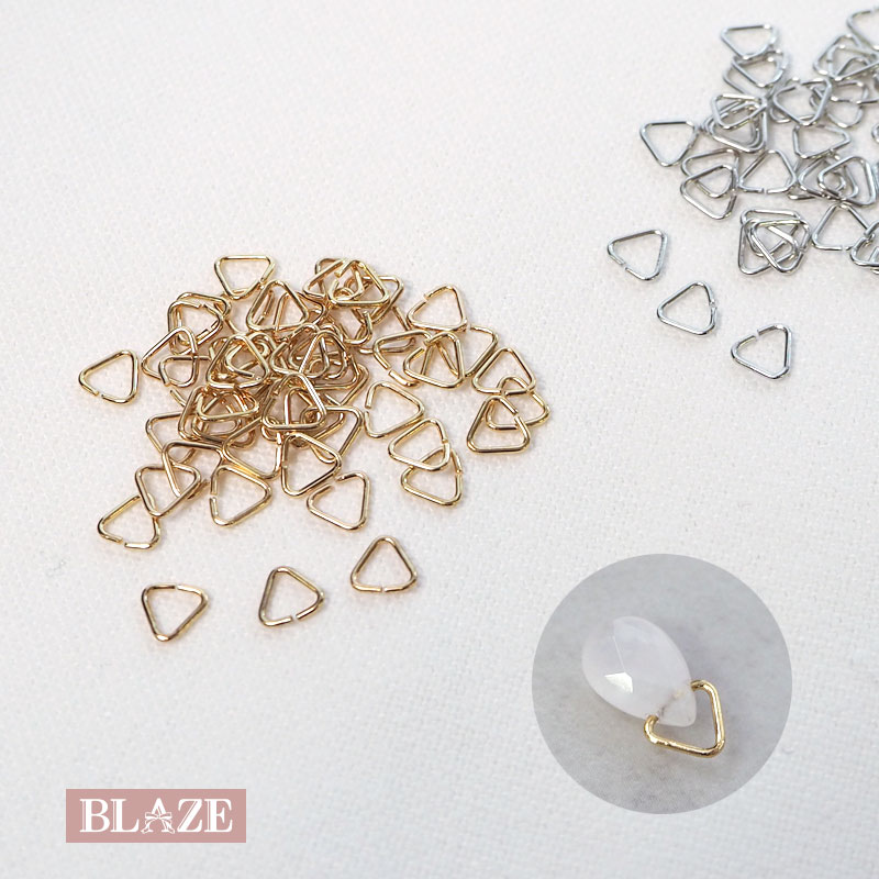 楽天市場】三角カン 50入り 5mm×5mm ゴールド シルバー 基礎金具 基礎