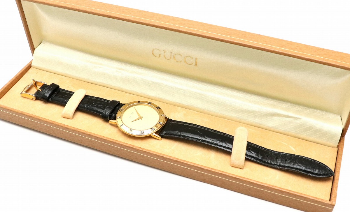 楽天市場】【ウォッチ】GUCCI グッチ ゴールド文字盤 GP ゴールド