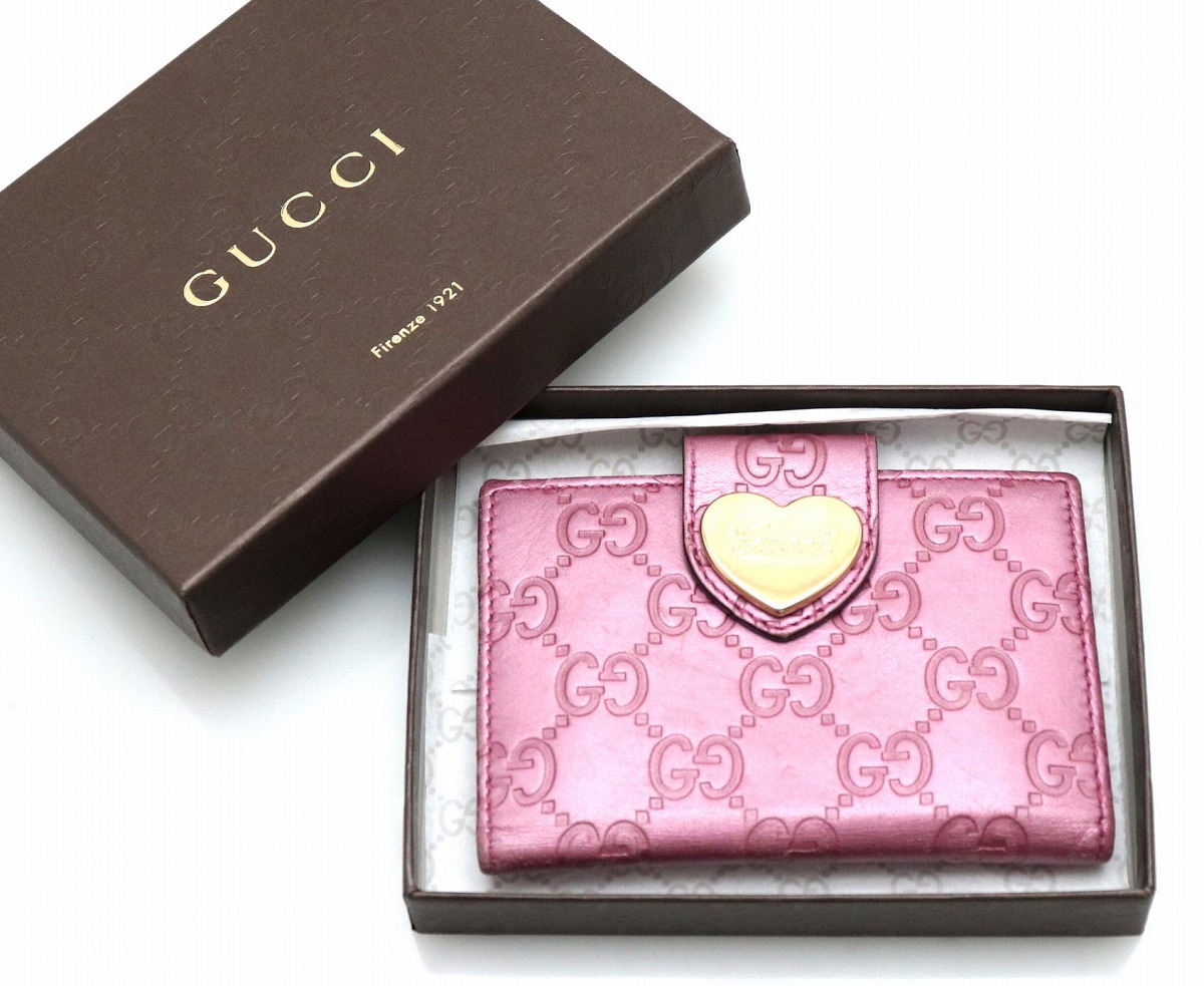 楽天市場】GUCCI グッチ グッチシマ レザー ハート カードケース パス