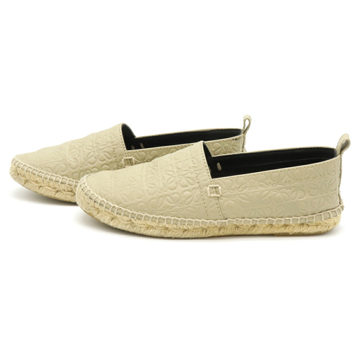 楽天市場】【靴】LOEWE ロエベ アナグラム エスパドリーユ スリッポン