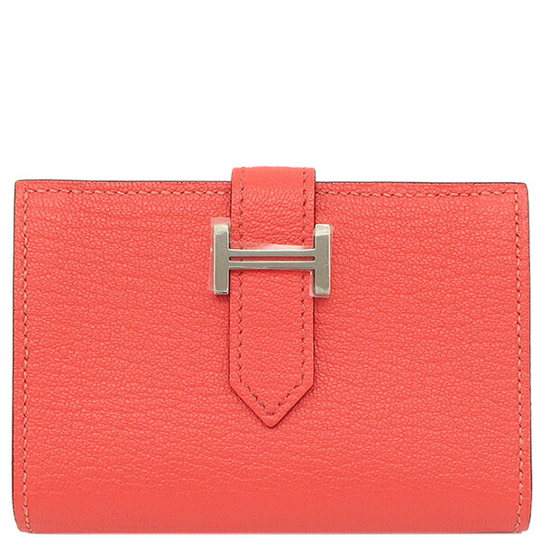 楽天市場】エルメス カードケース ベアン シェーブル ピンク未使用