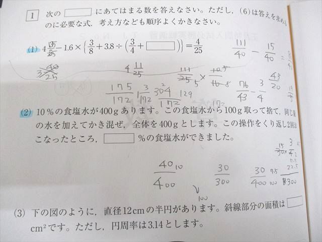 楽天市場】SAPIX サピックス 小6 算数 豊島岡女子コース 正月特訓入試