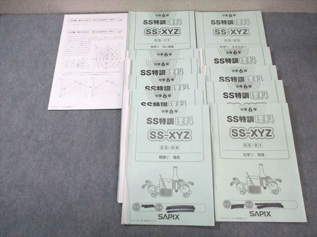楽天市場】SAPIX 小6 サピックス SS特訓 理科 全11回分フルセット