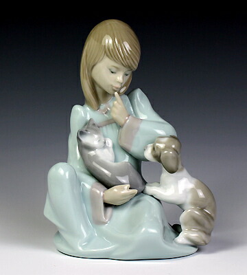 楽天市場】リヤドロ（Lladro リアドロ 陶器人形 置物） 少女 起こし