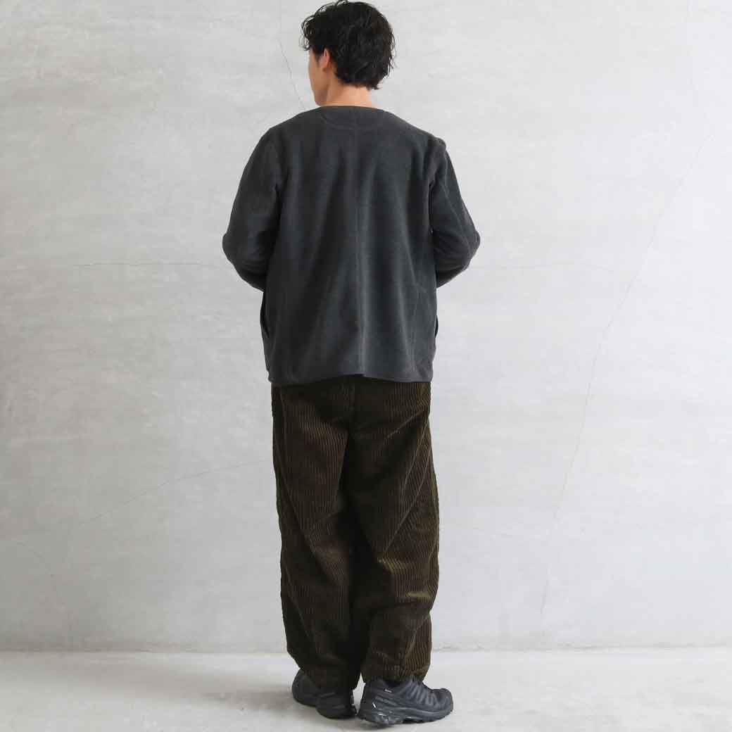 楽天市場】DANTON ノーカラーフリースカーディガン メンズ