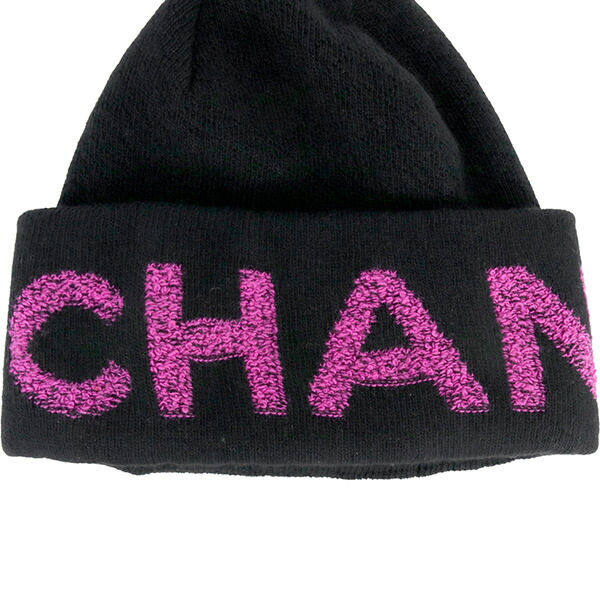 楽天市場】【未使用品】 シャネル ニットキャップ ロゴマーク カシミヤ