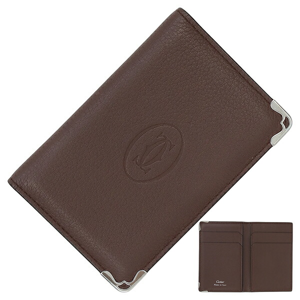 楽天市場】【超美品】 カルティエ カードケース 二つ折り マスト ドゥ