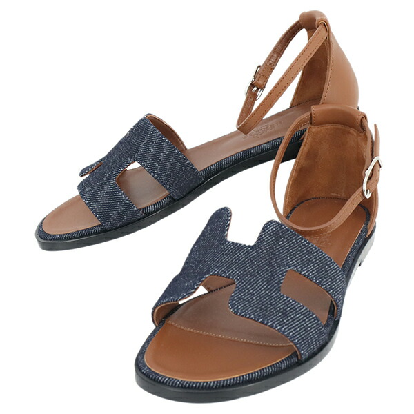 楽天市場】エルメス サンダル サントリーニ 35.5サイズ 約22.5cm