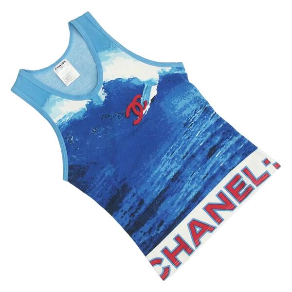 楽天市場】【美品】 【希少】 シャネル タンクトップ サーフライン 38