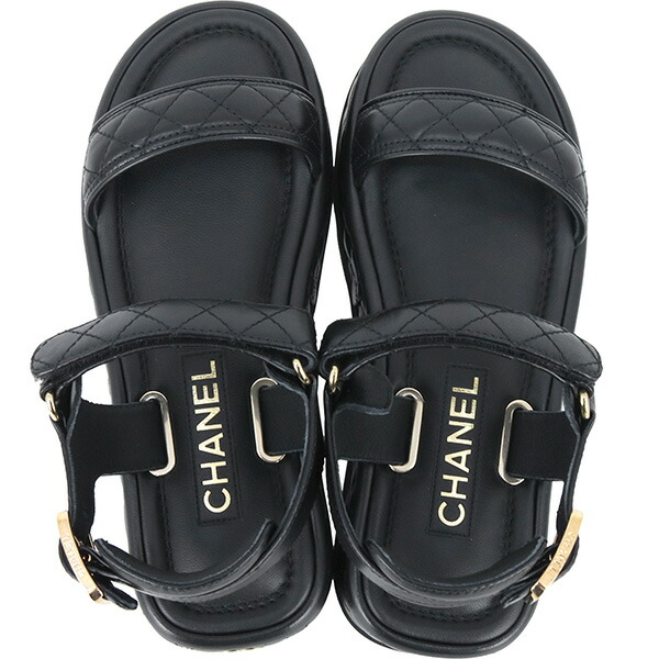 楽天市場】【新品】 シャネル サンダル 37Cサイズ 約24cm マトラッセ