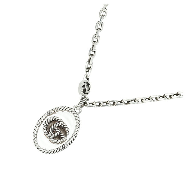 楽天市場】【新品】 グッチ ネックレス ダブルGロゴ オーバルプレート