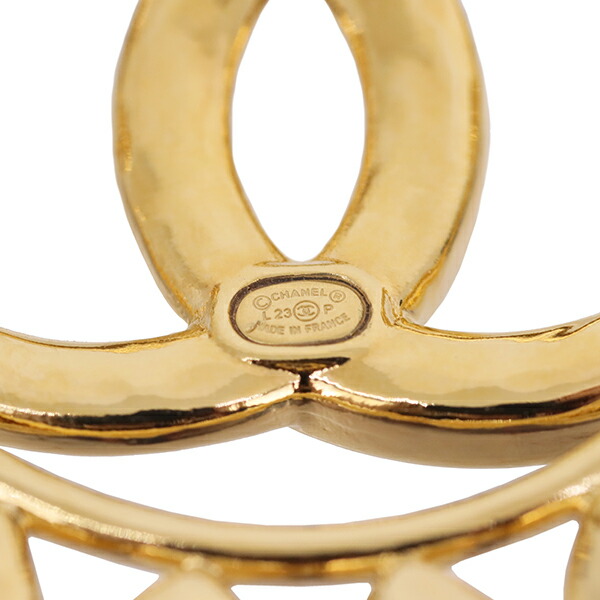 楽天市場】シャネル ブローチ ハートココマーク ラウンド メタル GP