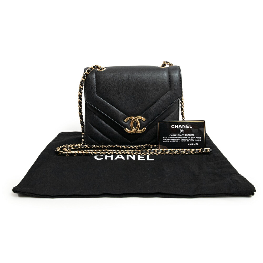 楽天市場】【美品】シャネル CHANEL シェブロン Vステッチ ココマーク