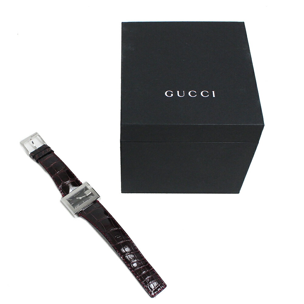楽天市場】【未使用 展示品】グッチ GUCCI スクエア クォーツ 腕時計