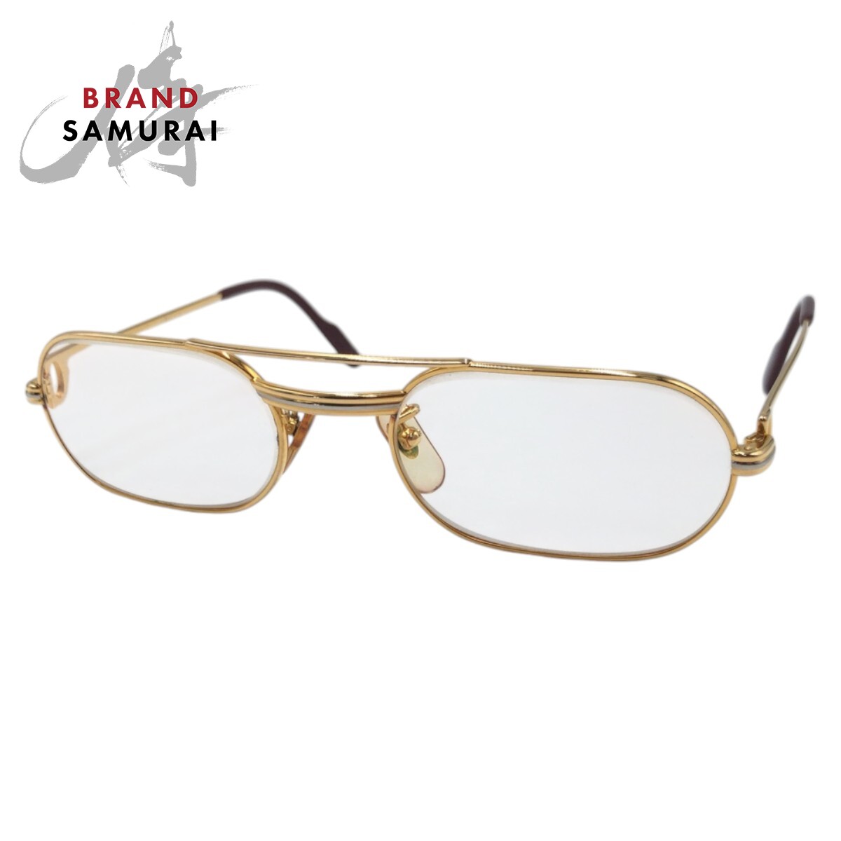 楽天市場】美品 CARTIER カルティエ ゴールド メタル 130 53◻︎20