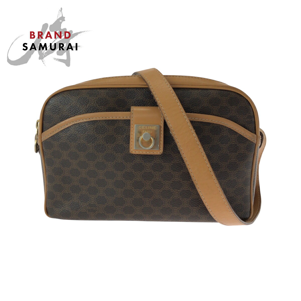 楽天市場】CELINE セリーヌ ヴィンテージ マカダム柄 ブラウン