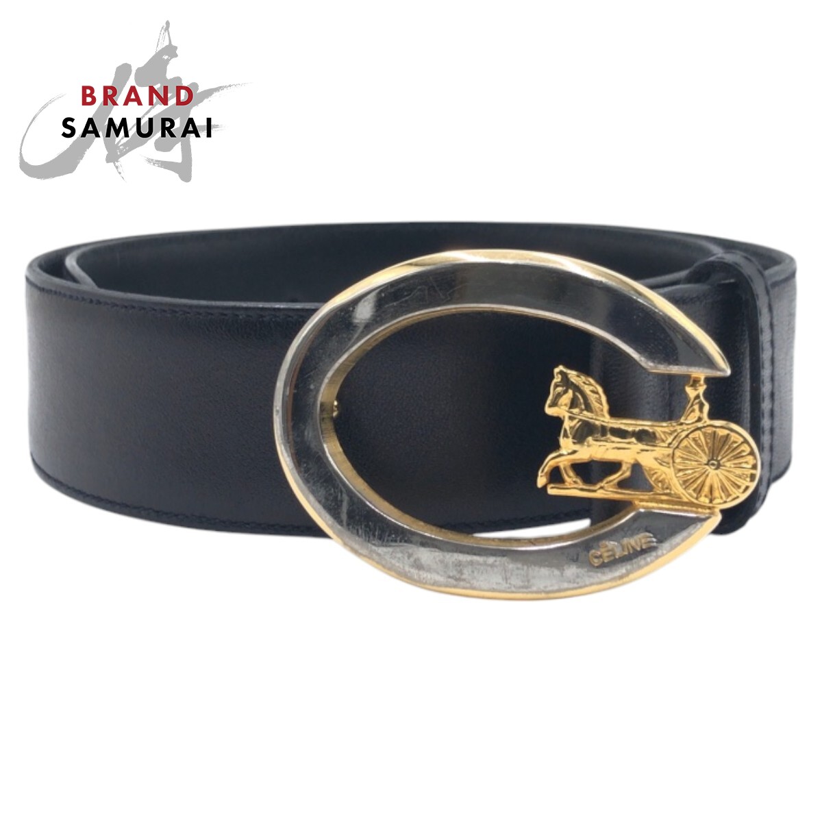 楽天市場】CELINE セリーヌ ヴィンテージ 馬車柄 ブラック 黒 ゴールド