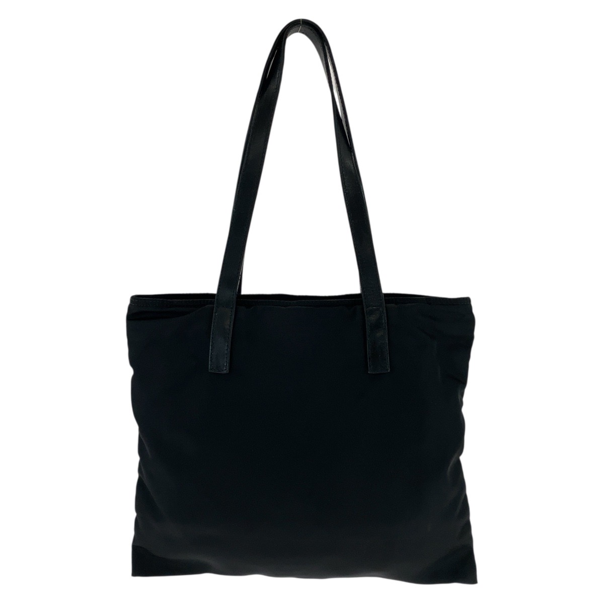 楽天市場】美品 PRADA プラダ テスート 三角ロゴプレート ブラック 黒