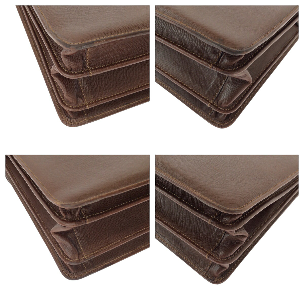 楽天市場】美品 PRADA プラダ ヴィンテージ サフィアーノ ブラウン