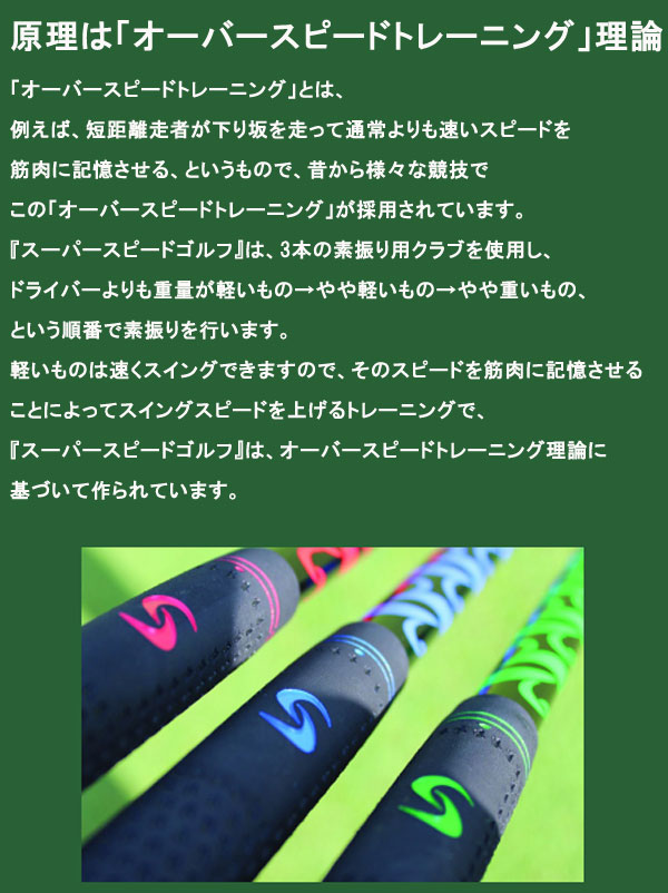 楽天市場】【24年継続モデル】スーパースピード ゴルフ 男性用 3本