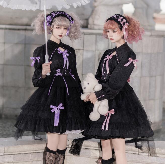 楽天市場】ロリータ ワンピース 長袖 ゴスロリ ゴシック ロリータ