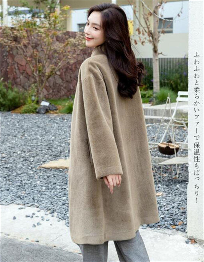 楽天市場】ファーコート レディース 毛皮コート ジャケット エコファー
