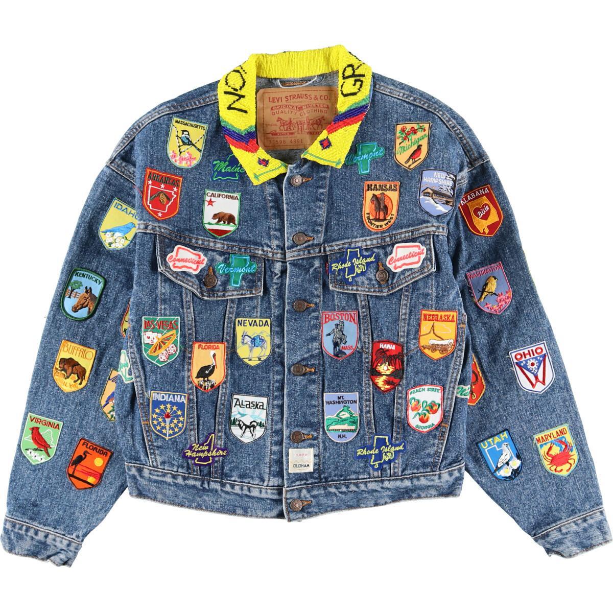 楽天市場】古着 豪華ワッペンカスタム 90年代 リーバイス Levi's 76598