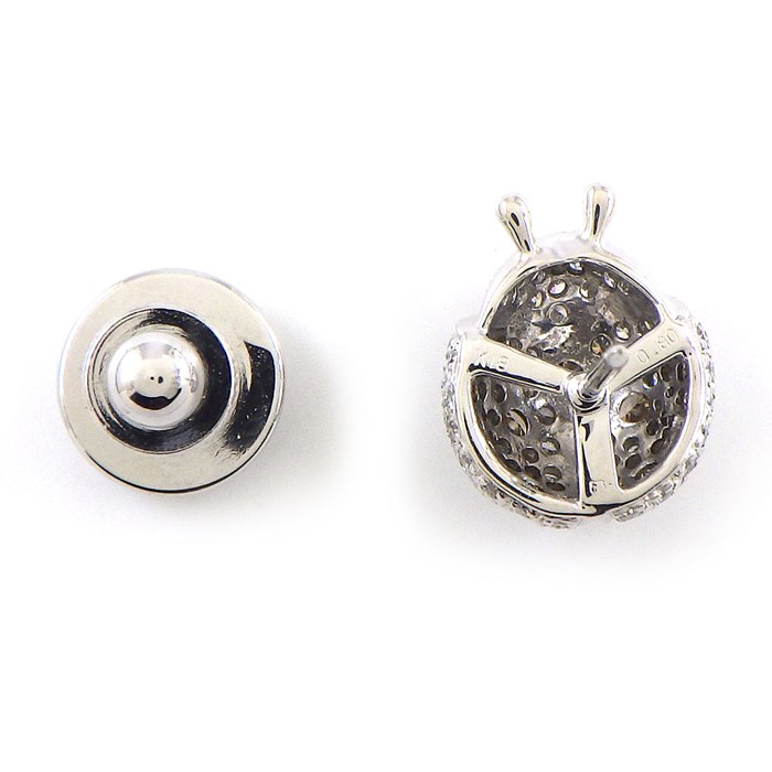 楽天市場】ミキモト MIKIMOTO ピンブローチ てんとう虫モチーフ パヴェ