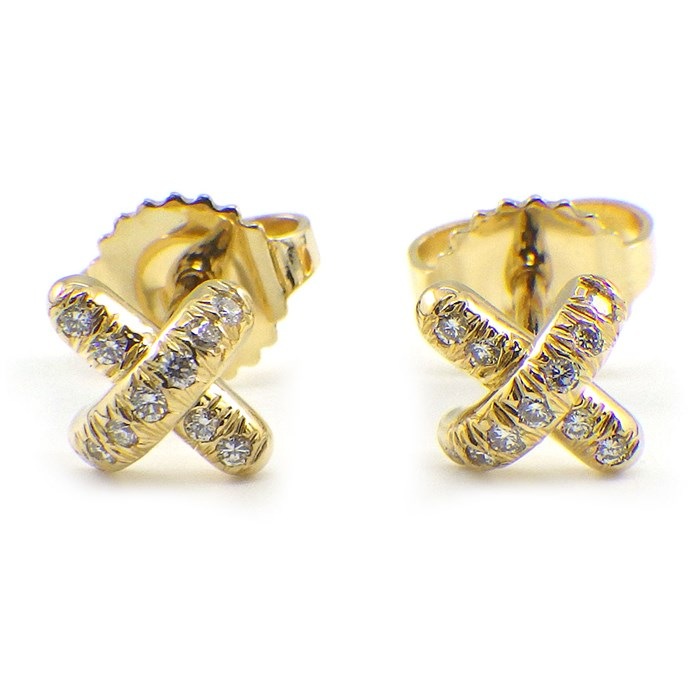 楽天市場】ティファニー Tiffany & Co. ピアス クロスステッチ