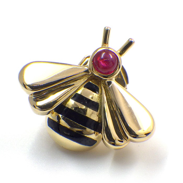 パンテール カルティエ Cartier ビーチモチーフ ブローチ 750YG