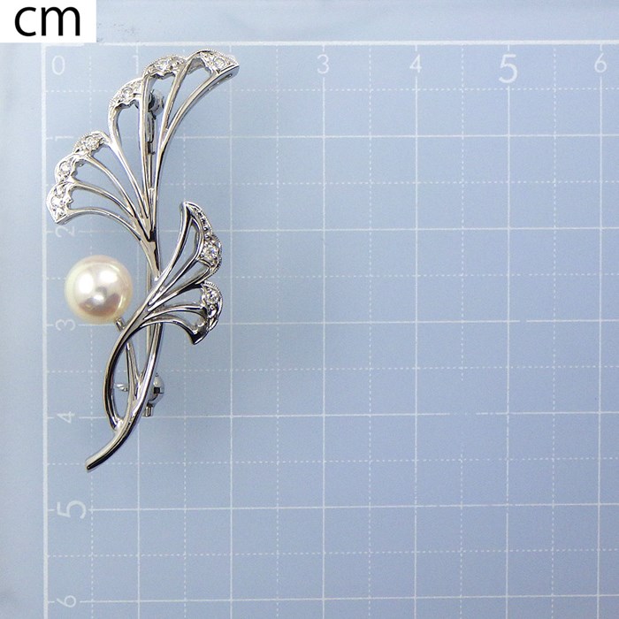 楽天市場】ミキモト MIKIMOTO ブローチ リーフ 葉 銀杏 イチョウ