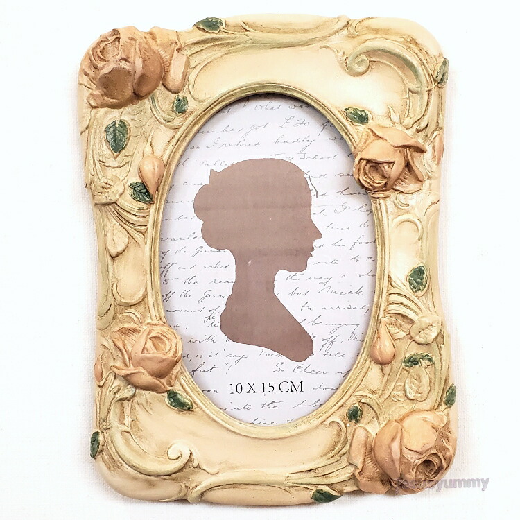 楽天市場】アールヌーヴォー 写真立て ローズ フォトフレーム