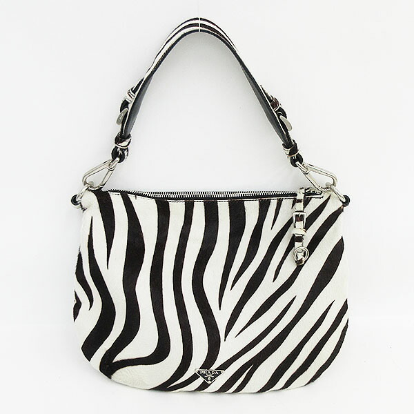 楽天市場】PRADA(プラダ) ゼブラ ワンショルダーバッグ/ハンドバッグ