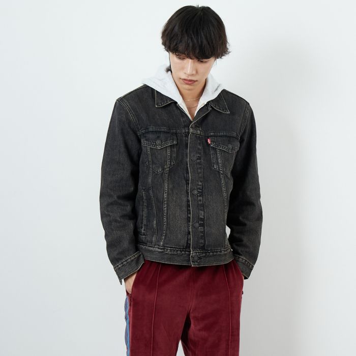 リーバイス(Levis) デニムジャケット ブラック メンズデニムジャケット