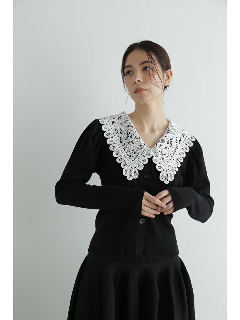 楽天市場】【SALE／80%OFF】レースカラーニットカーディガン JILL