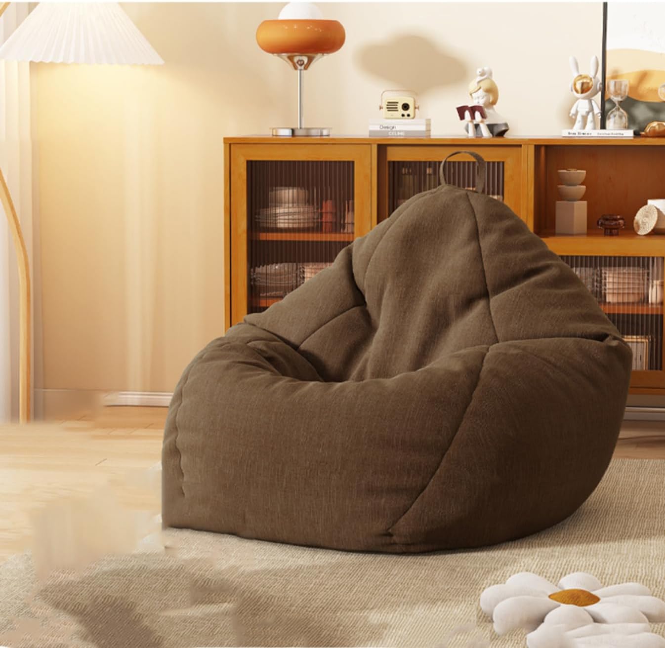 ヒトをダメにするソファー ブラウン ビーズクッション ヒトをダメに