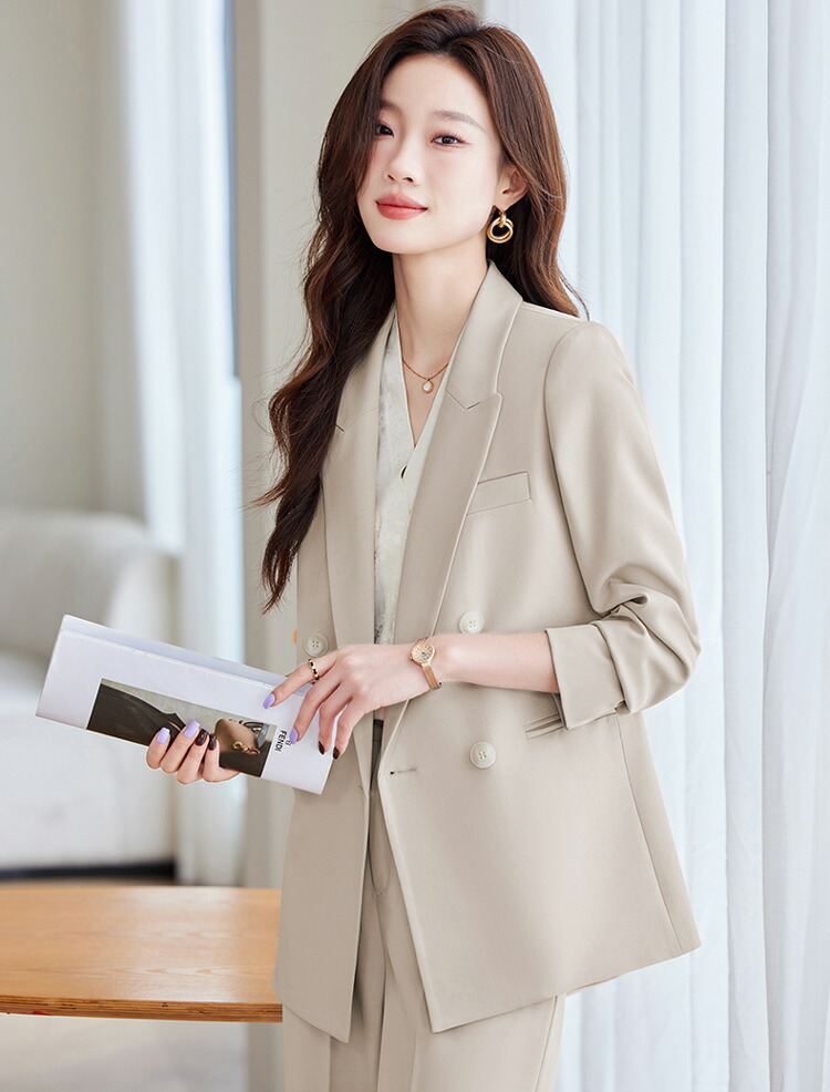 楽天市場】スーツ セットアップ 全2色 ダブルボタン ジャケット パンツ