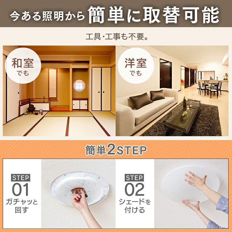 楽天市場】シーリングライト LED クリアフレーム 12畳 アイリス