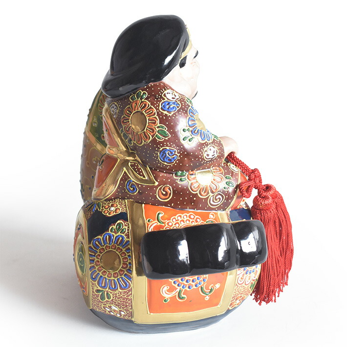 楽天市場】九谷焼 打ち出の小槌乗り大黒様・盛（高さ27cm） : 九谷焼