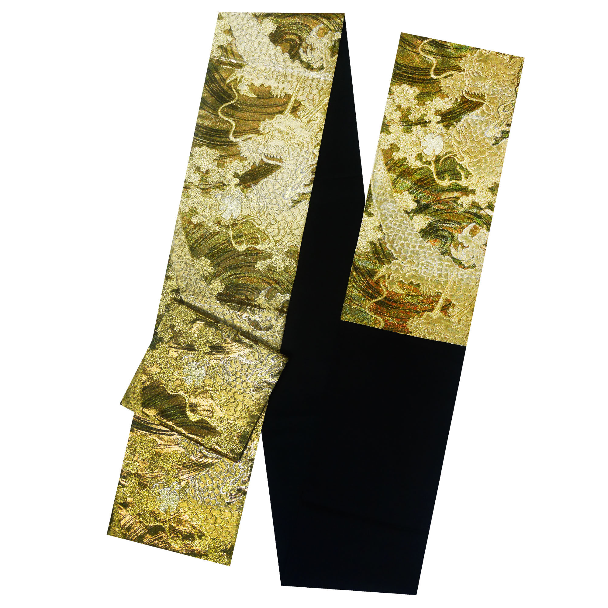 楽天市場】西陣 帯 袋帯【ゴールド オーロラ 龍】 西陣織 お仕立て
