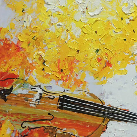 楽天市場】絵画 油絵 花とバイオリン (池田秀郎) 送料無料 【肉筆
