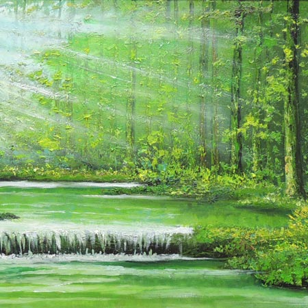 楽天市場】絵画 油絵 陽光 (横山守) 送料無料 【肉筆】【油絵】【日本