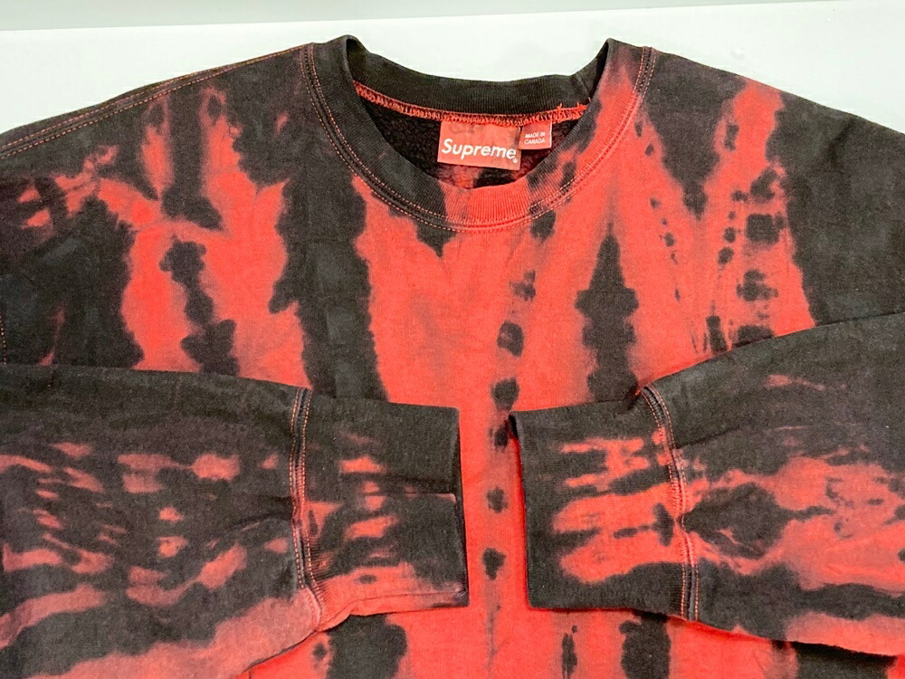 Supreme Small Box Crewneck Red Tie Dye