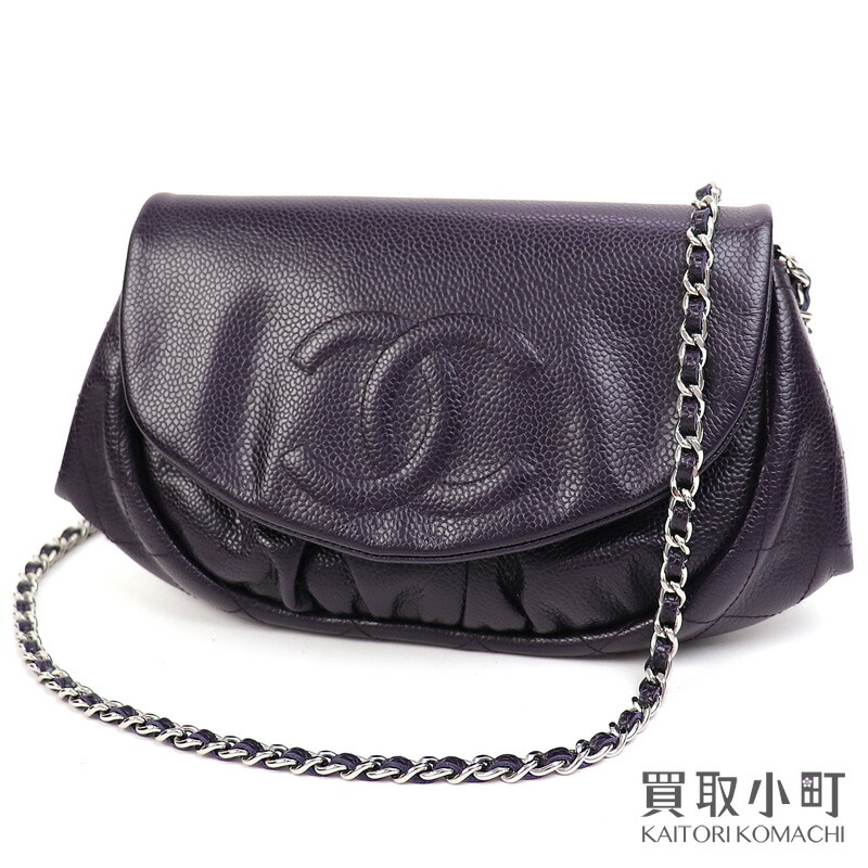 楽天市場】【美品】シャネル【CHANEL】ハーフムーン チェーン