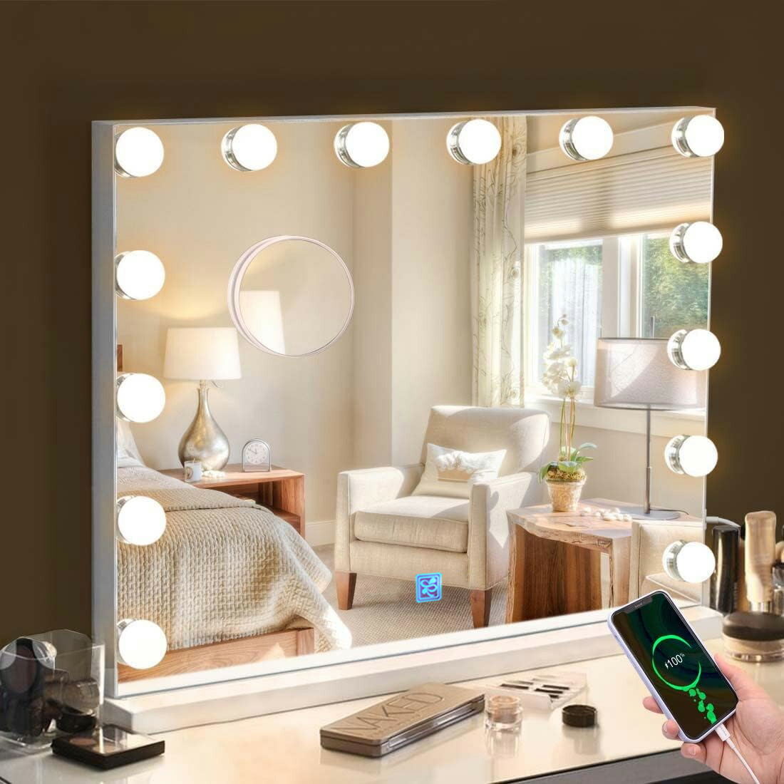 楽天市場】マラソン限定クーポン実施中 化粧ミラー 卓上鏡 女優ミラー