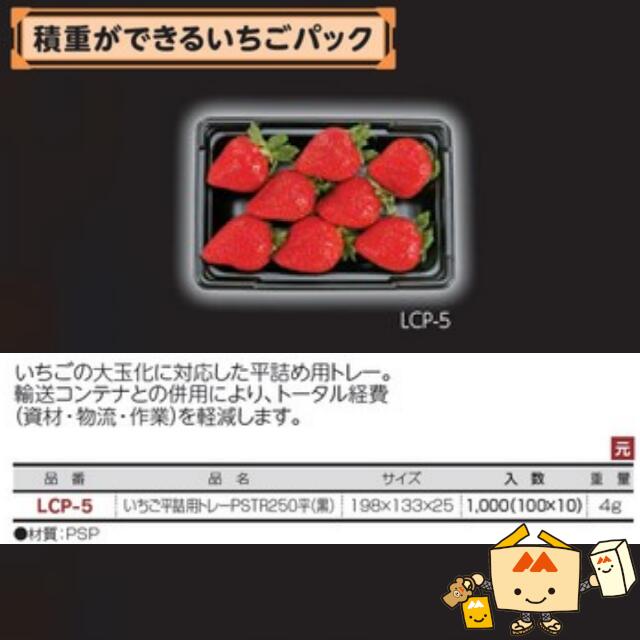 楽天市場】【個人宅不可】フルーツ いちご用 いちご平詰用トレー