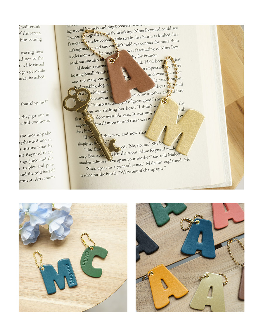 楽天市場】アルファベット バッグチャーム レザー アルファベット