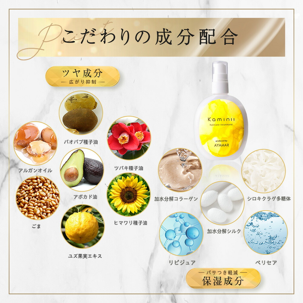 楽天市場】【 Kaminii 】 ヘアミルク ヘアオイル セット フルーティ