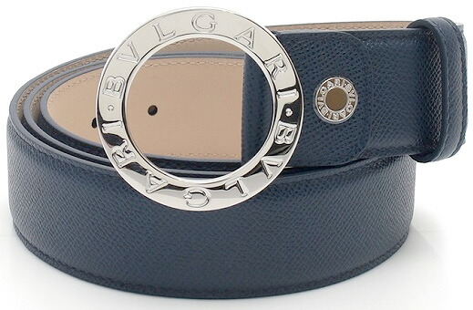 楽天市場】BVLGARI ブルガリブルガリ レザーベルトブラック ロゴ刻印